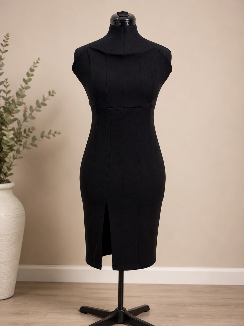 Fashion Nova Black Bodycon  Dress Women’s Small Sleeveless Club Party - Picture 3 of 4